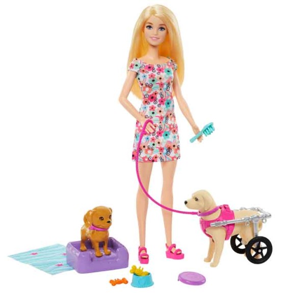 Barbie Walk & Wheel Pet Playset