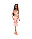 Barbie Fashionistas Doll - Pink & Orange Check Dress