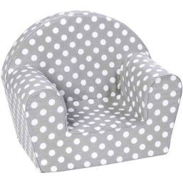 Delsit Arm Chair - Grey Polka Dots