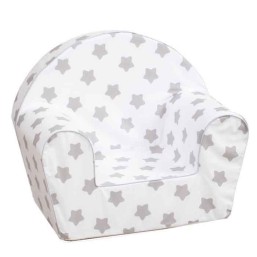 Delsit Arm Chair Grey Stars on White