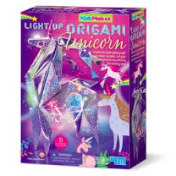 4M Kidzmaker / Holographic Light Up Origami Unicorn