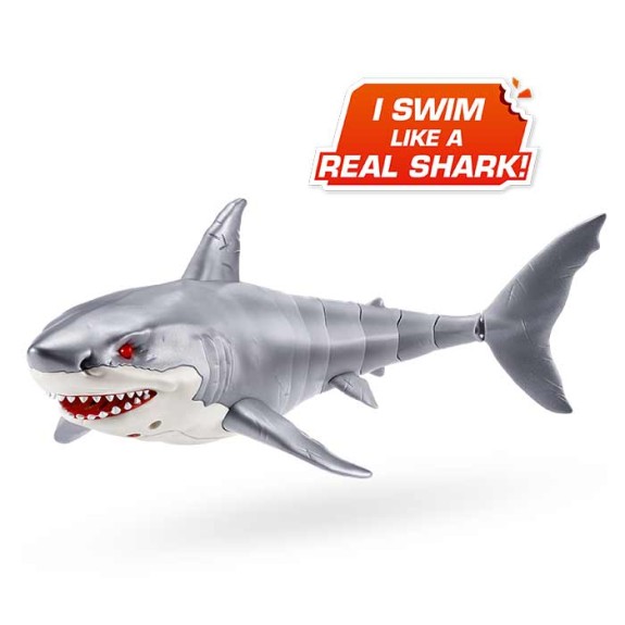 S001-ROBO ALIVE - SHARK ATTACK - SERIES 1-SWIMMING SHARK- WINDOW BOX - 6PCS/CTN