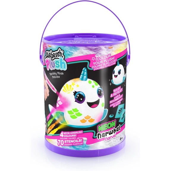 Airbrush Plush - Neon Squish Pals Paint Can