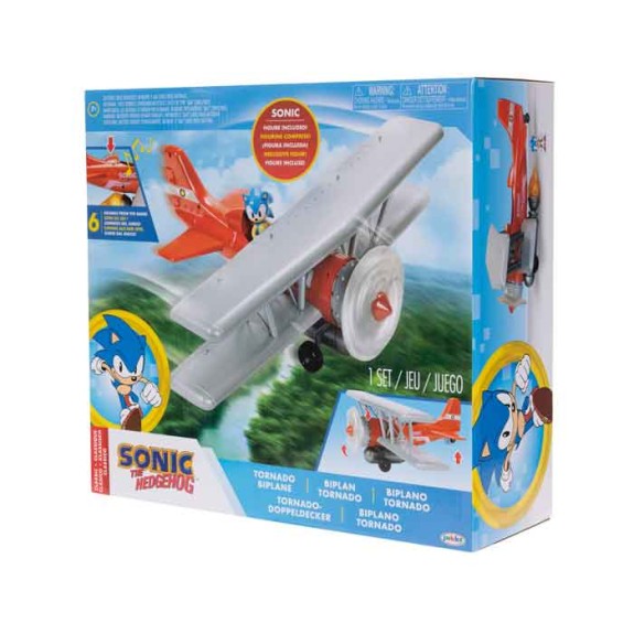 Sonic 2.5" Tornado Biplane w/Sonic Fig