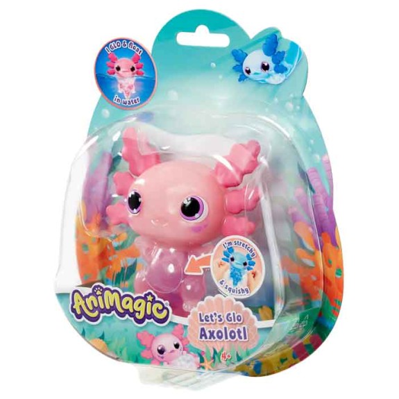 Animagic Let's Glo Axolotl asstd PINK