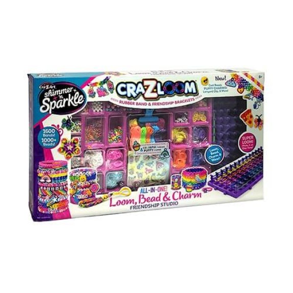 CraZLoom All-in-One Loom Bead & Charm Friendship Studio