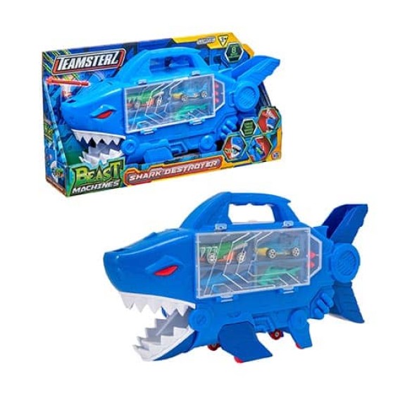 Teamsterz Beast Machines Shark Destroyer (w/ 4 Cars)